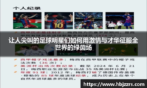 让人尖叫的足球明星们如何用激情与才华征服全世界的绿茵场